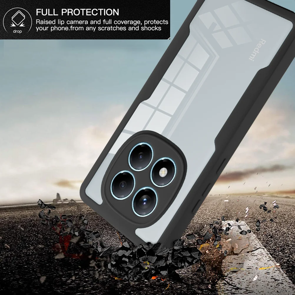 360° Full Protection Clear Shockproof Phone Cover