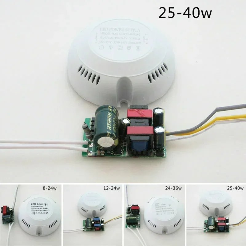 LED Driver Power Supply 8-24W/24-36W/12-24W/24-40W For Ceiling Light Lamp With Round Box Lighting Parts 69*25mm 1PC power adapter power supply power module