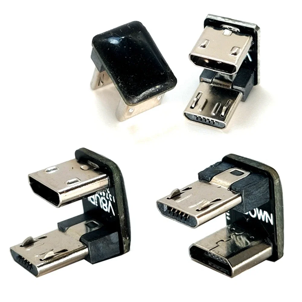 U 벤드 90 도 안드로이드 폰 마이크로 USB 범용 데이터 케이블, 스마트폰 충전기 어댑터