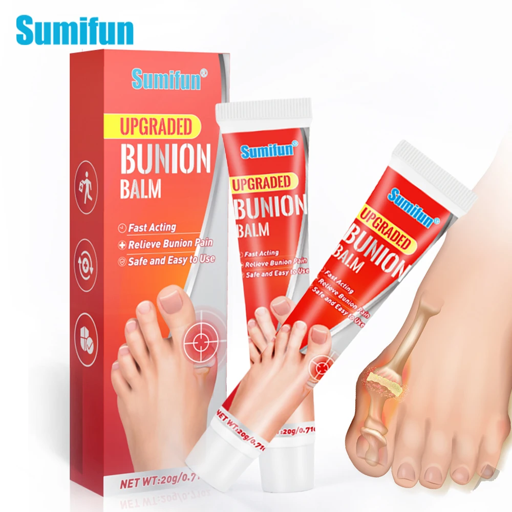 

Sumifun Gout Upgraded Bunion Treatment Balm Cream Hallux Valgus Pain Relief Oinement Toe Joint Feet Orthopedic Plaster Health