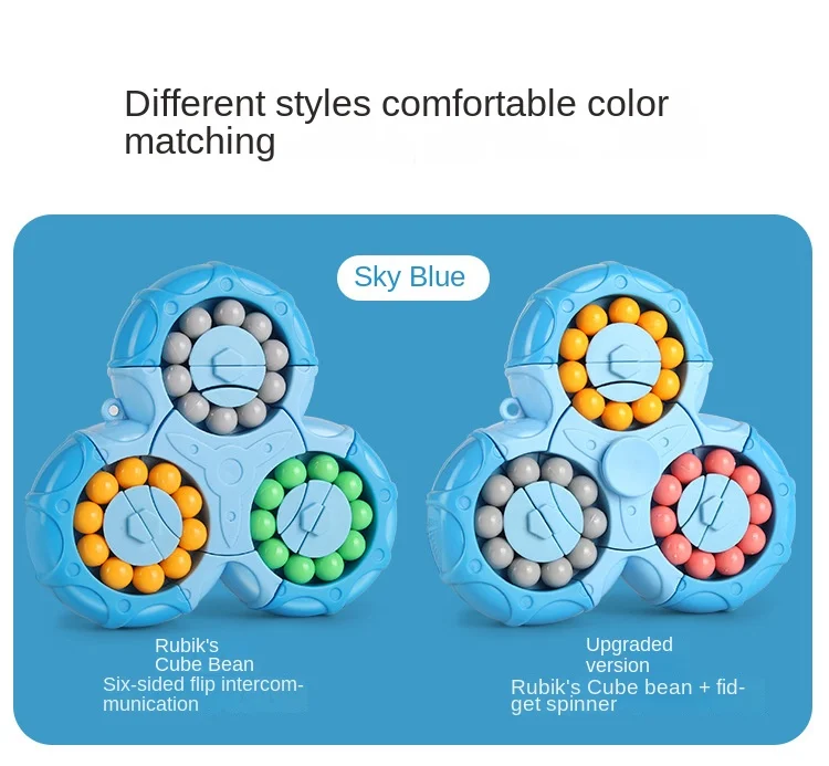 Title 8, Magic Bean Puzzle Toy, Rotating Cube & Fidget S...