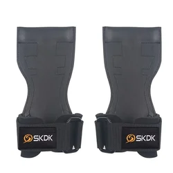Enhanced Fitness Wrist Hooks and Grip Pads (Black)