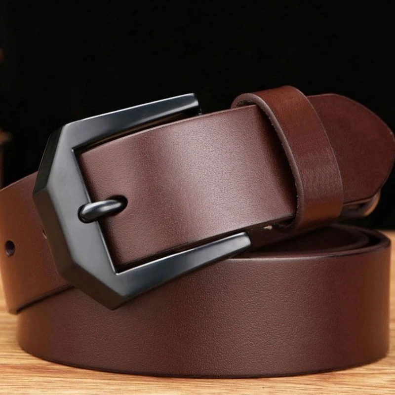 1 قطعة مقاطع حزام جلد الرجال النحاس إبرة مشبك المألوف نمط غير رسمي الأعمال تنوعا بسيط الراقية يشعر