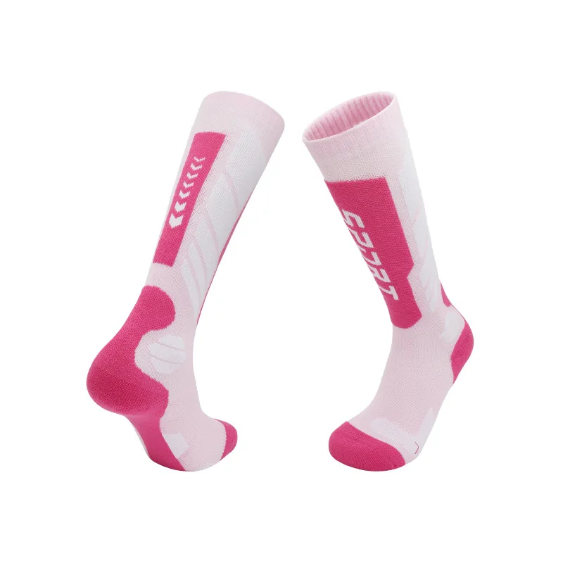Winter men's and women's professional ski long tube warm socks, towel bottom children's outdoor sports snow thickened socks