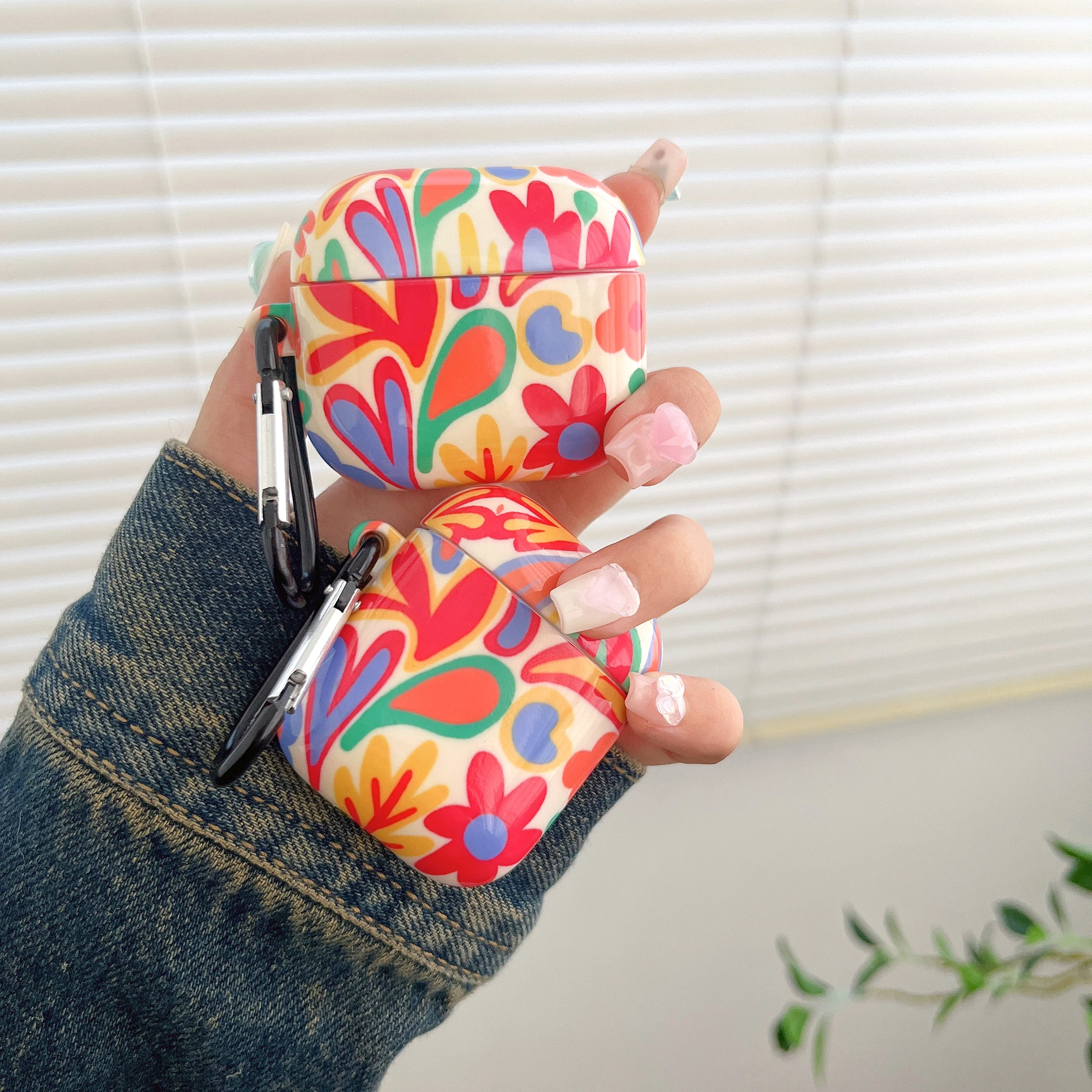 Colorful Flowers Case for AirPods