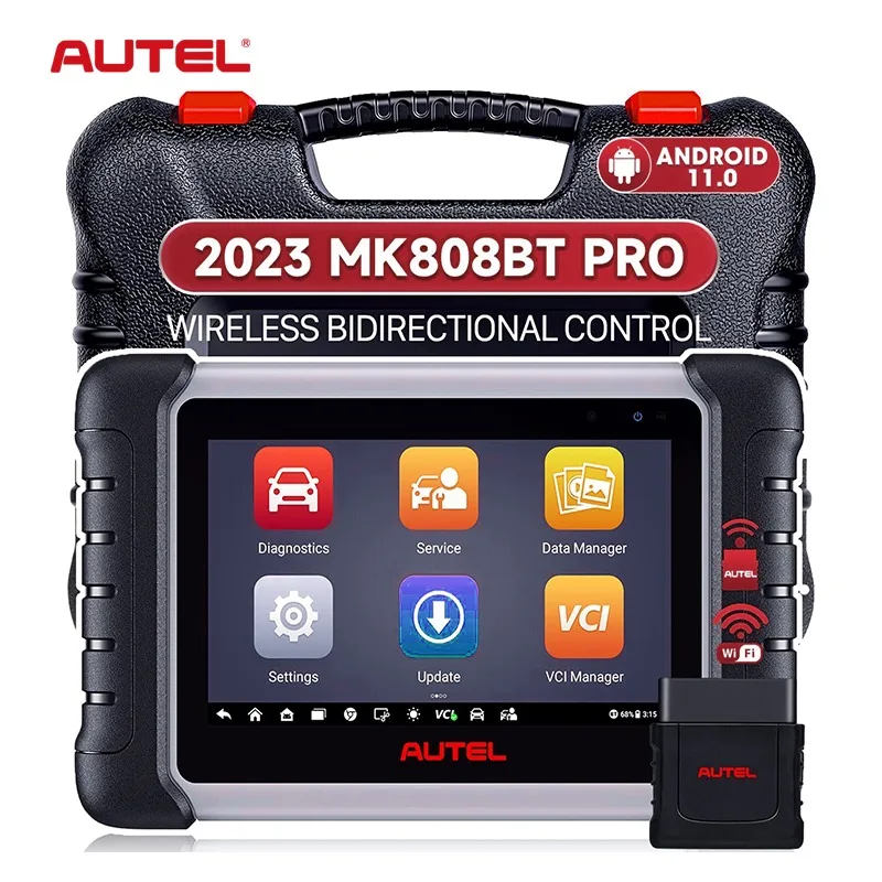 

Autel MaxiCom MK808BT Pro 2023, двунаправленное управление, автомобильный OBD2 сканер, диагностический инструмент, обновленный MK808S MK808BT MX808S