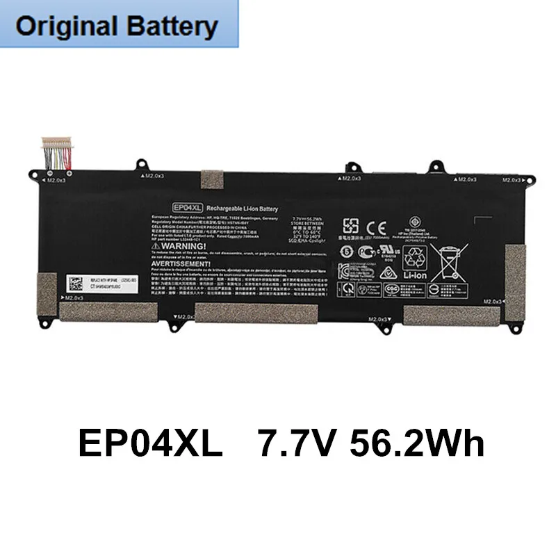 

Genuine Internal Laptop Battery EP04XL For HP Elite Dragonfly G1 2019 G2 2020 L52581-005 HSTNN-IB8Y HSTNN-DB9J L52448-241 56.2Wh