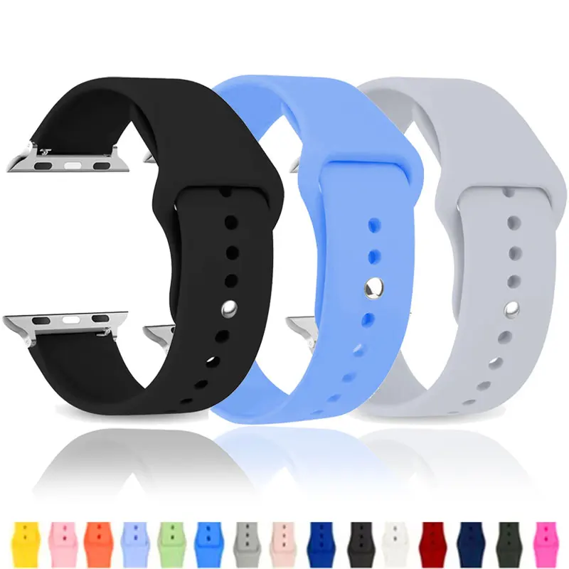 Premium Soft Silicone Smartwatch Strap - Universal Fit Bracelet