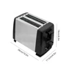2 Slices Bread Toaster Automatic Bread Makers Fast Heating Stainless Steel Wide Slot 6 Toast Settings Kitchen Cooking Appliances 3