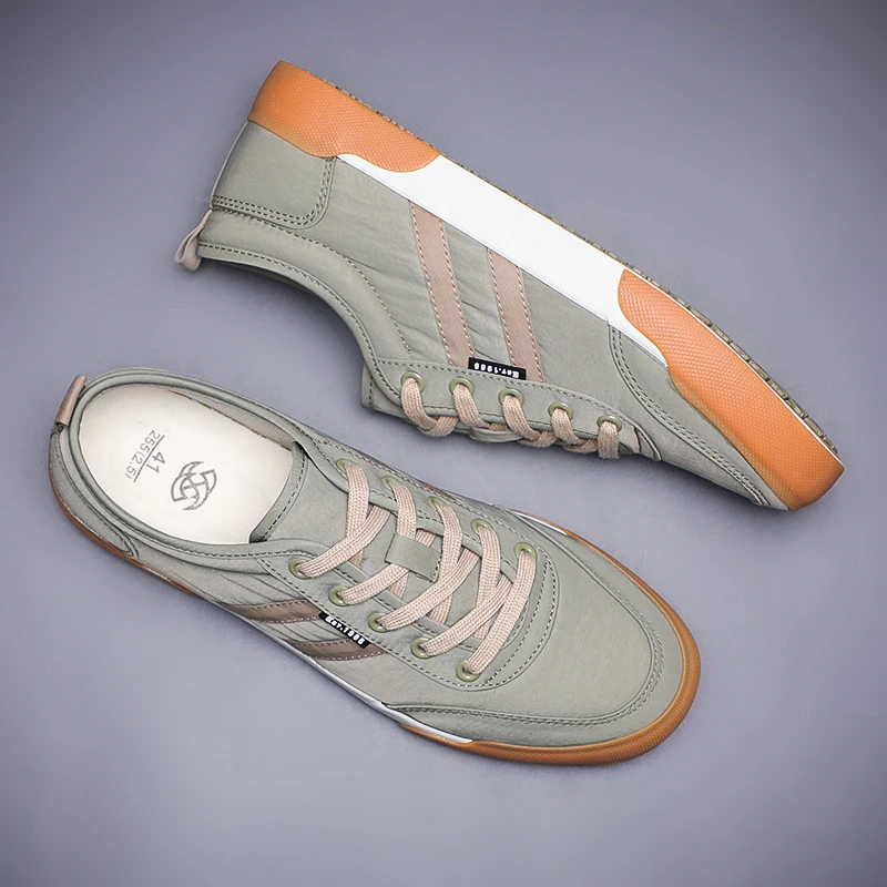 Hot Sale Classic New Whit Men Canvas Shoes Fashion Lace-up Canvas Sneakers Skateboard Casual Men Vulcanized Shoes SS25152 6