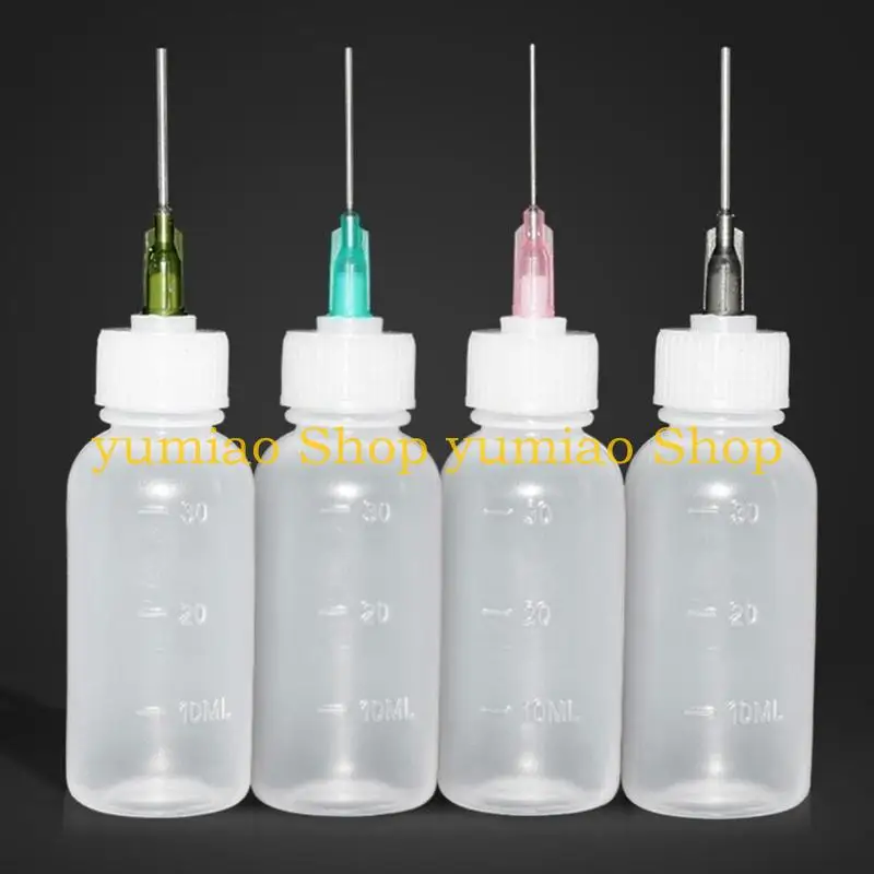 587B 30ML 바늘 팁 접착제 애플리케이터 병 퀼링 스크랩북 용지 공예 도구를위한 깔때기