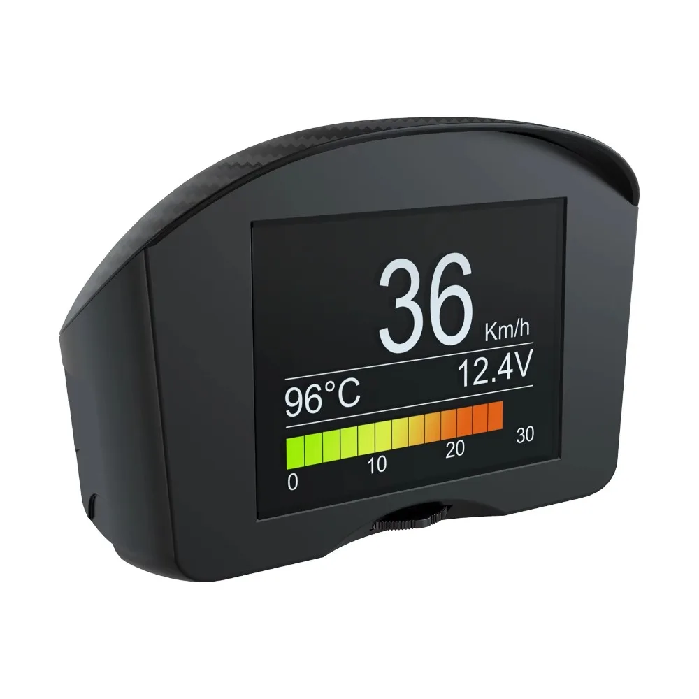 X50 Plus 다기능 자동차 OBD 스마트 디지털 미터 알람 수온계 디지털 전압 속도계 디스플레이 범용