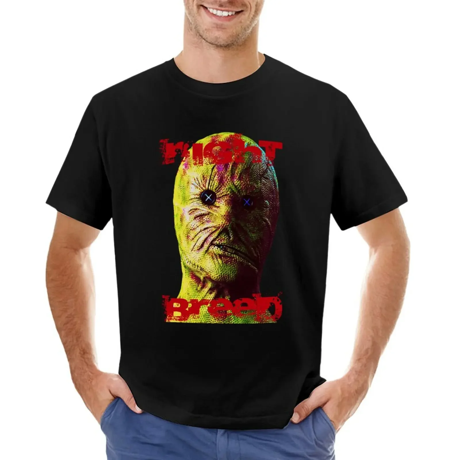 

Button Face T-shirt Short sleeve tee vintage clothes clothes for men