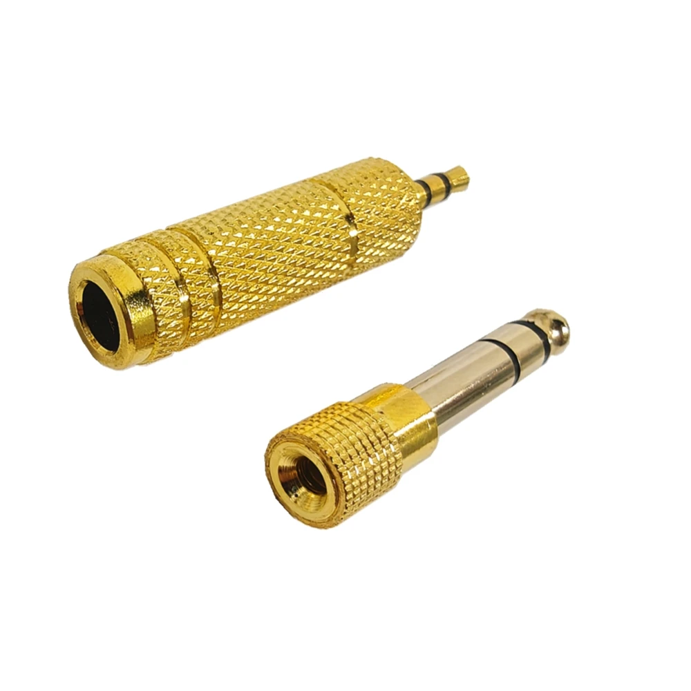Audio Adapter Set: 6.5mm to 3.5mm and 3.5mm to 6.5mm Converters (2 Pieces), 1/4-Inch to 1/8-Inch Versatility for Enhanced Sound Connection