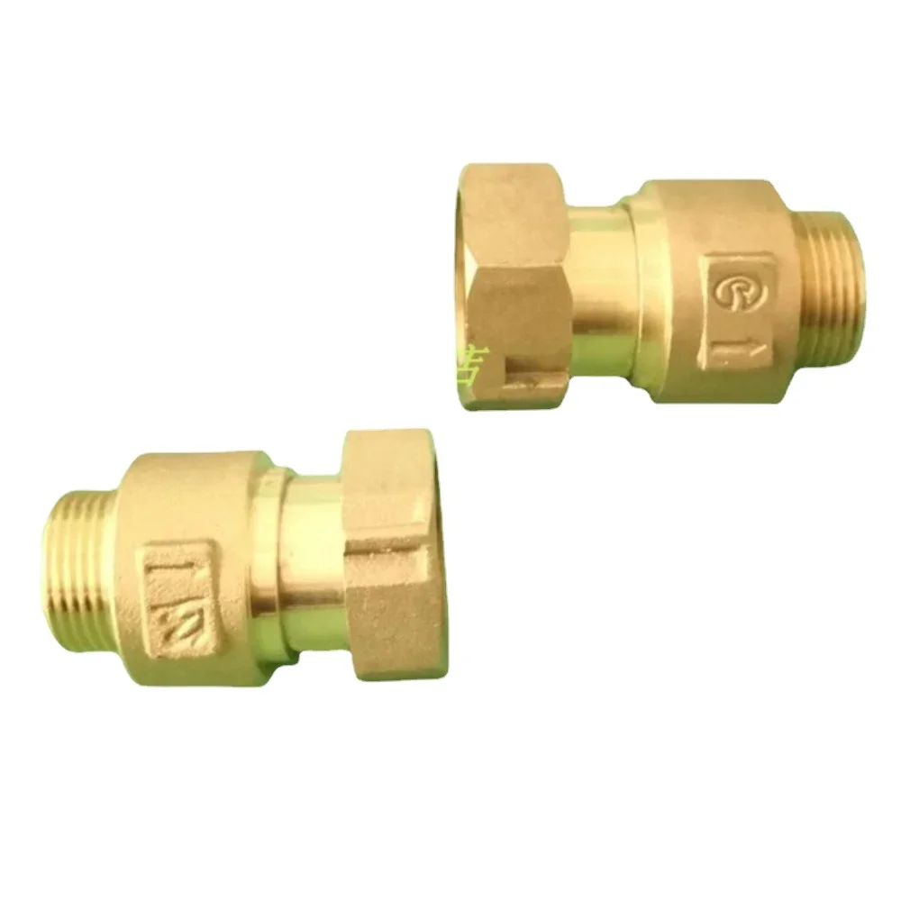1/2" BSP Female Male Thread Brass One Way Non Return Check Valve Reflux Valve For Water Tank
