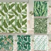3d Bathroom Curtains Tropical Green Plants Palm leaf Shower Curtain Waterproof Fabric Bath Screen With Hooks Home Decor Curtain 1