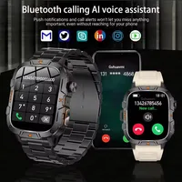 Nouvelle Montre Connectée Militaire 2025 pour Hommes, Écran AMOLED 1,96'', Étanche 5ATM, Suivi Sportif et Fitness, Appel Bluetooth, Montres Intelligentes 3