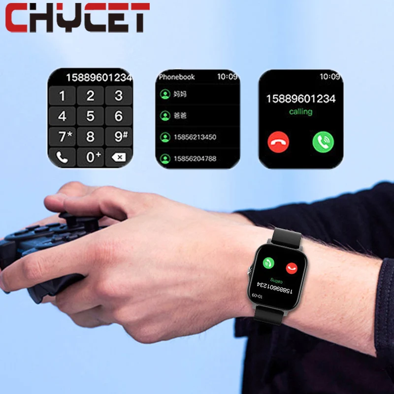 CHYCET Sports Smart Watch Men Dial Call Smartwatch Women Full Touch Custom Face Fitness Tracker Colok For Android IOS+BOX PK P8 |