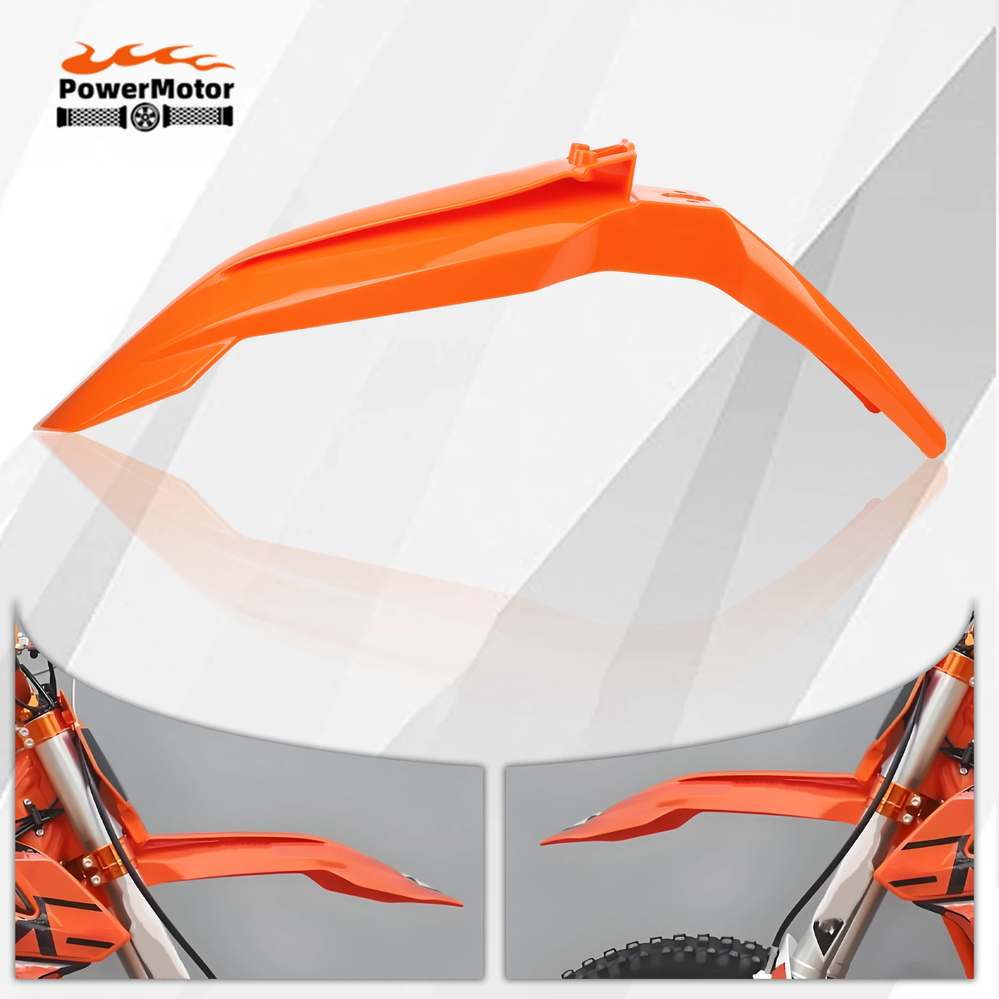 Paires De Protections De Cadre Cadiaracing Orange/noir - KTM EXC SXF 125-500