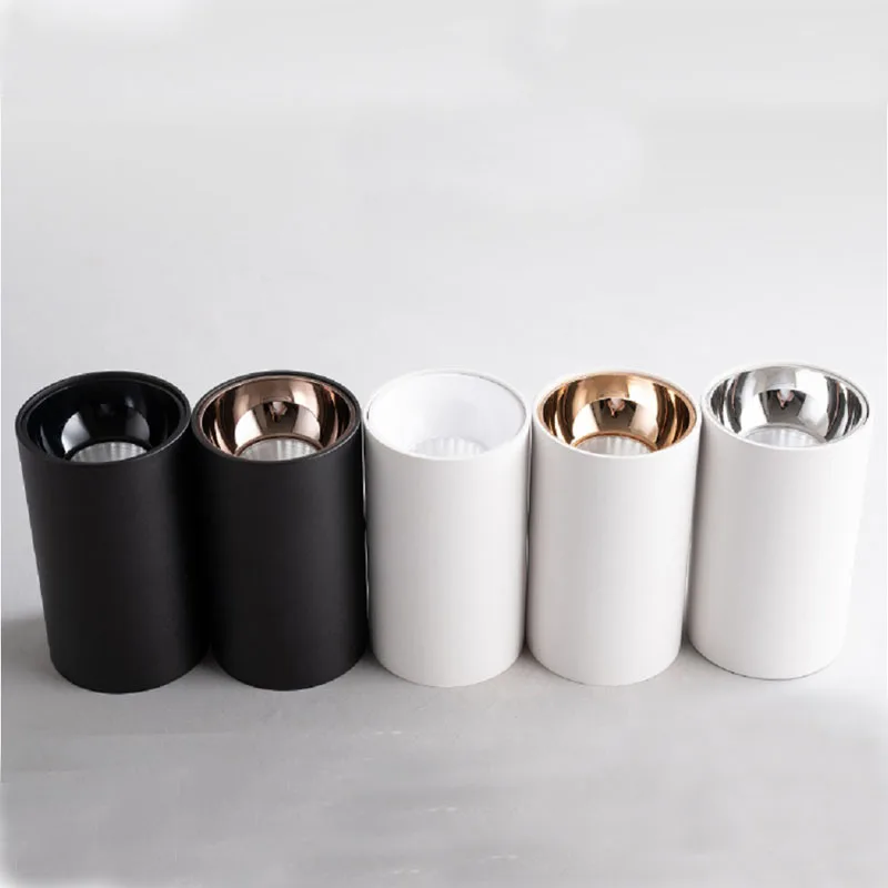 5W 10W 15W 20W 30W Cylinder Livingroom Kitchen Bedroom Foyer Offcer Rose Gold Dimmable LED Ceiling lights