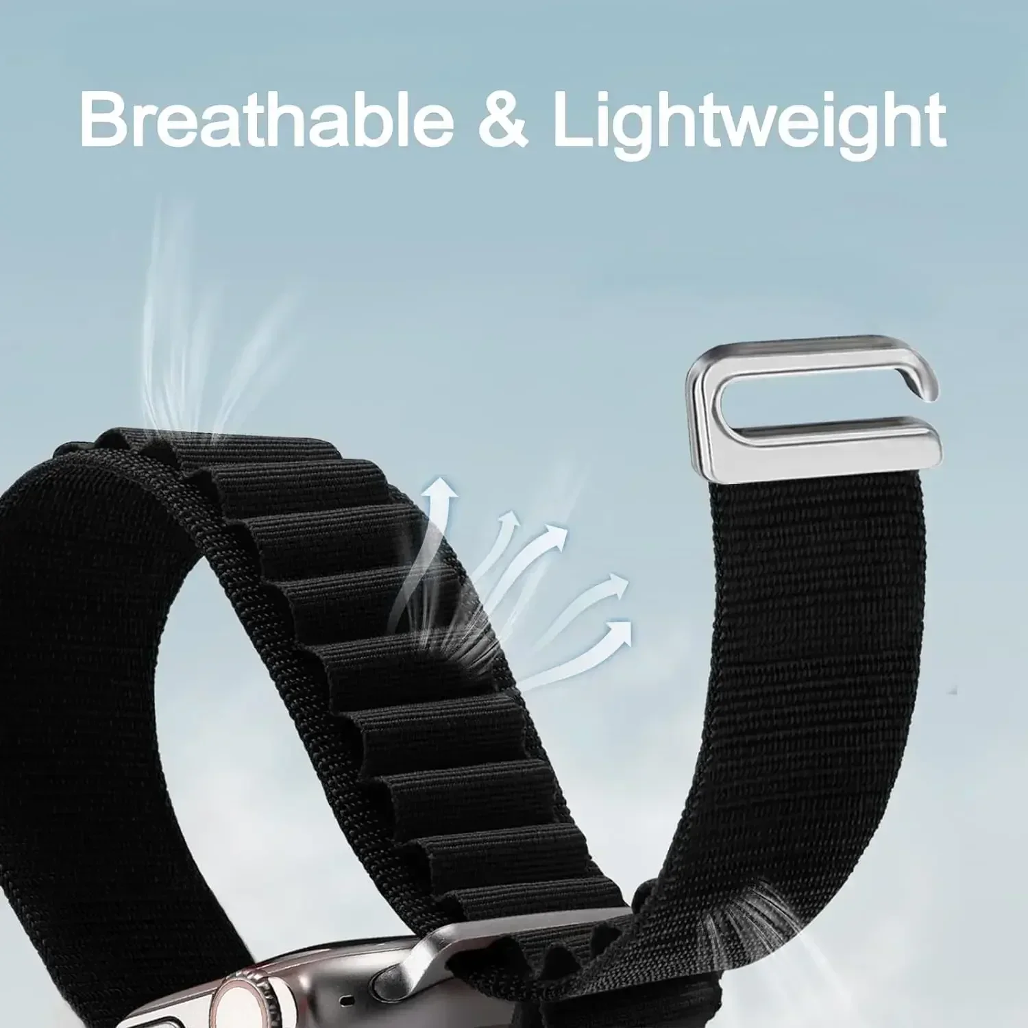 Alpine Loop Nylon Strap - 22mm Sport Bracelet in Vibrant Colors
