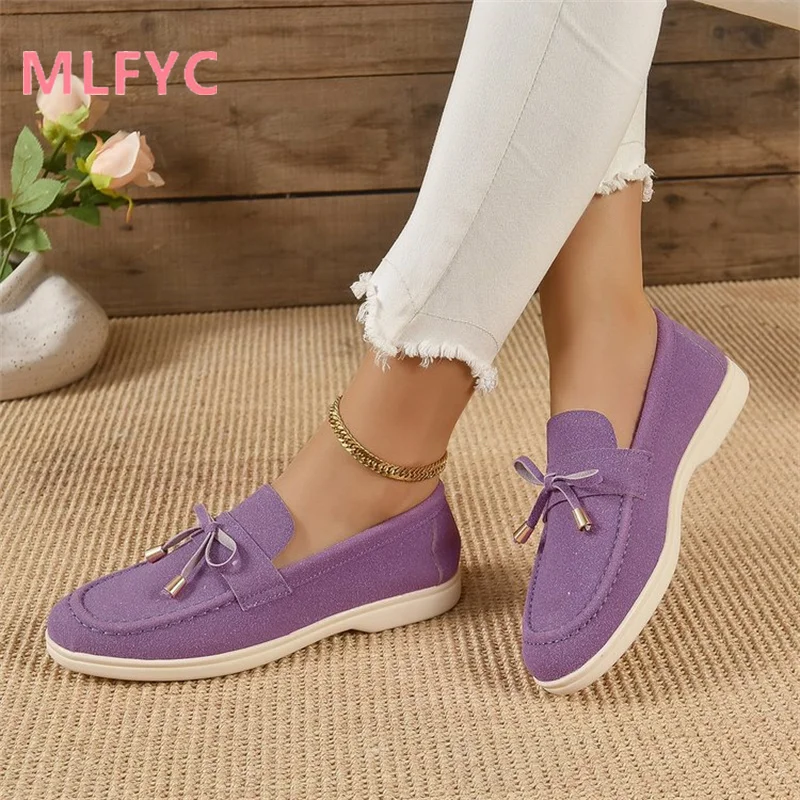 2023 Autumn New Fashion Single Shoe Versatile Flat Bottom Comfortable Lefu Shoes Casual Shoes