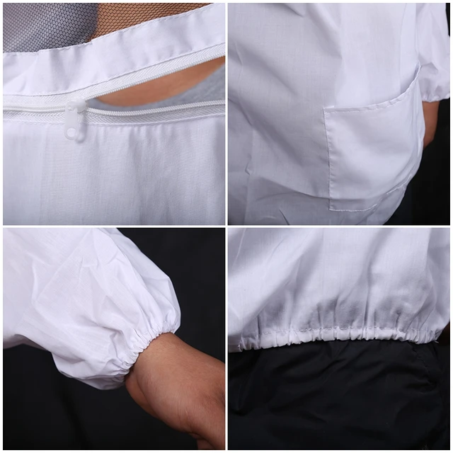 Méhészeti Biztonsági Ruházat Professzionális Méhek Elleni Öltöny Lélegző Védelme A - Image 6