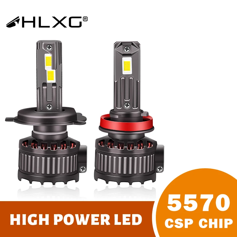 H11 H7 Canbus Turbo LED Headlight Bulbs 200W 30000LM H4 H1 HB3 HB4 HIR2 9005 9006 auto fog light 6000K K5C F5C 5570 HLXG Led Car Lights Led Lights Led Bulbs Led Headlights Led Car Headlights Car Headlamps