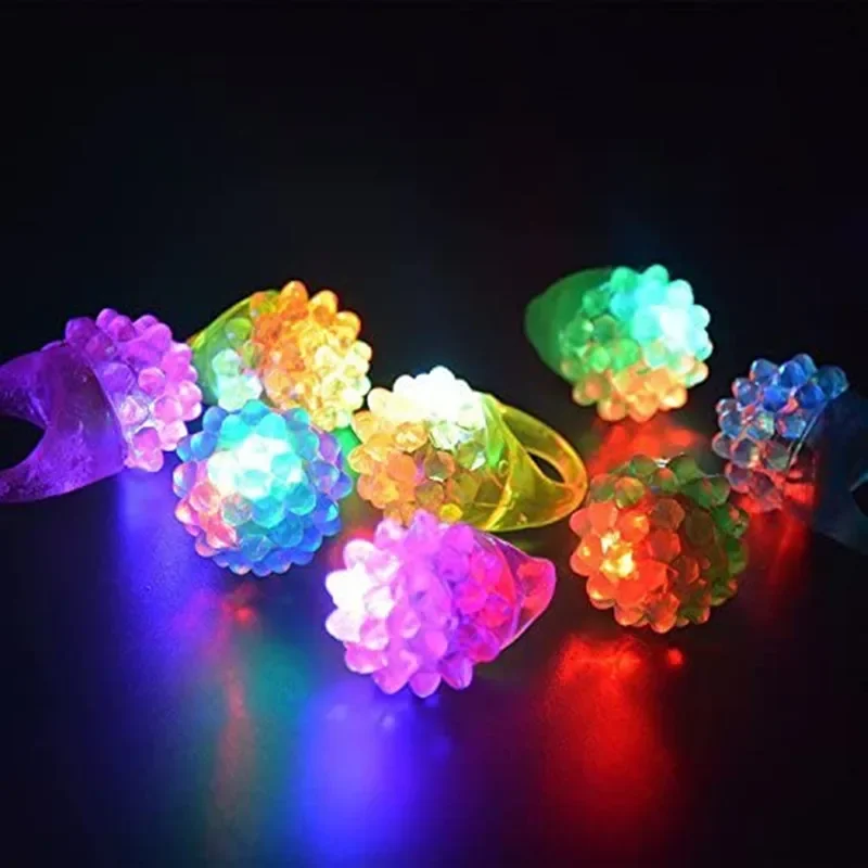 

10/20pcs Luminous Rings Stars Shine In The Dark Children's Toys Flash LED Cartoon Lights Glow In The Dark Toys for Kids In Night