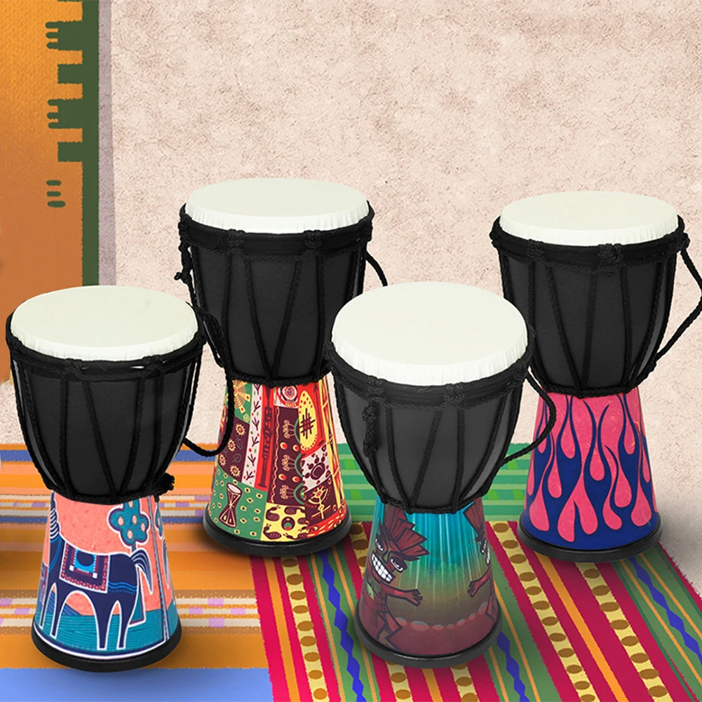 

4 в Африканский барабан, портативный ручной барабан, профессиональный барабан Конго, барабан из ПВХ, легкая африканская барабана, обучающий реквизит