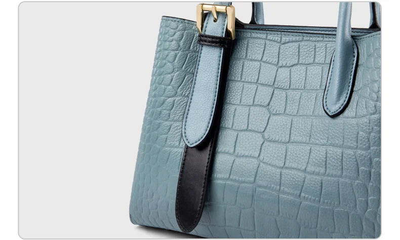 Genuine Leather Women Tote Bag