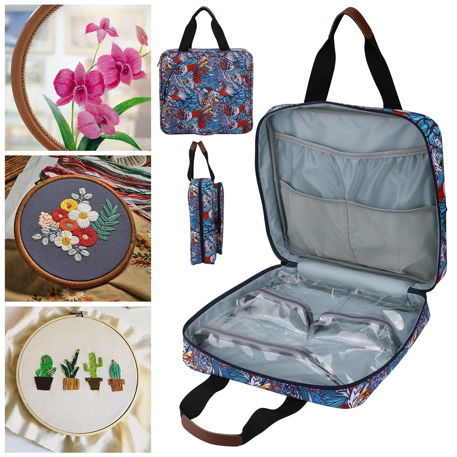 Embroidery Cross Stitch Bag Organizer Cross Stitch Embroidery Storage