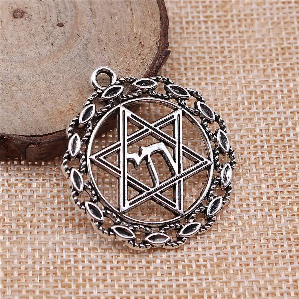 

Accessories Star Of David Charms Jewelry Materials 38x35mm 4pcs