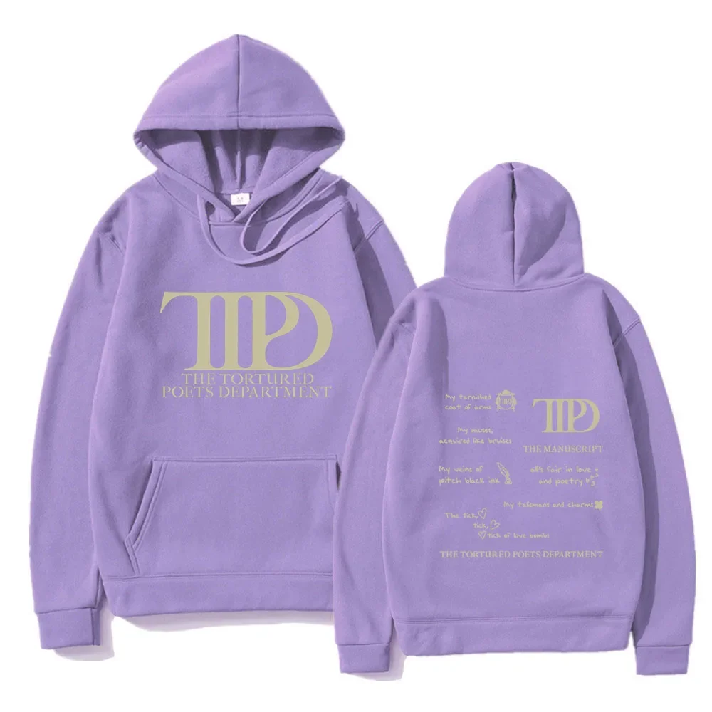 The Tortured Poets Department Graphic Hoodies Autumn Casual Sweatshirts Women/men Long Sleeve Pullovers Brand Fleece Clothing