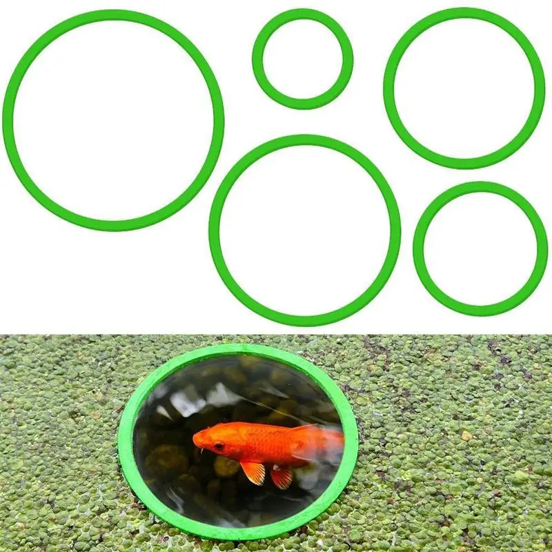 5/10pcs Aquarium Floating Plant Rings Fish Feeding Rings Floating Grass Blocking Rings for Fish Tank Aquarium Pond Accessories