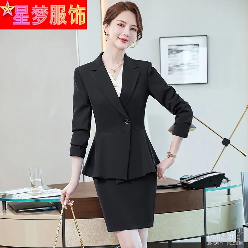 

Autumn and Winter Long Sleeves Business Wear Suit Graceful and Fashionable Formal Suit Jacket Business Manager Work Clothes Fema