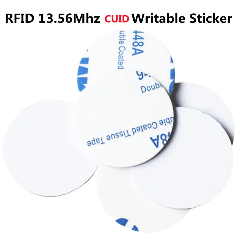 

13.56MHz GEN2 CUID M1K S50 Coin Tag Sticker Block 0 Writable UID Changeable Rewritable Stickers NFC Andriod MCT Copy Clone