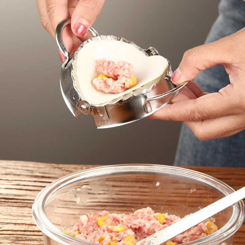 Stainless Steel Dumpling Skin Maker Mold Set - Jiaozi Wrapper