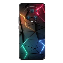 Adorable Cartoon Cat Design Black Silicone Soft Phone Case - Compatible with Honor Magic 5 Pro for Honor Magic5 Pro (63)