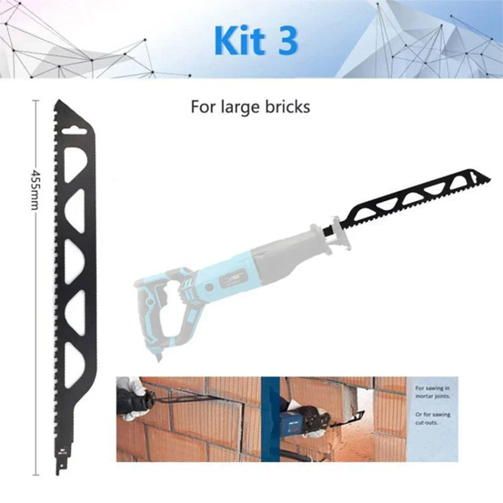 Reciprocating Saw Blade Cutting Red/Grey Brick And Stone For Saber Saws All-Purpose Demolition Masonry Reciprocating Saw Blade