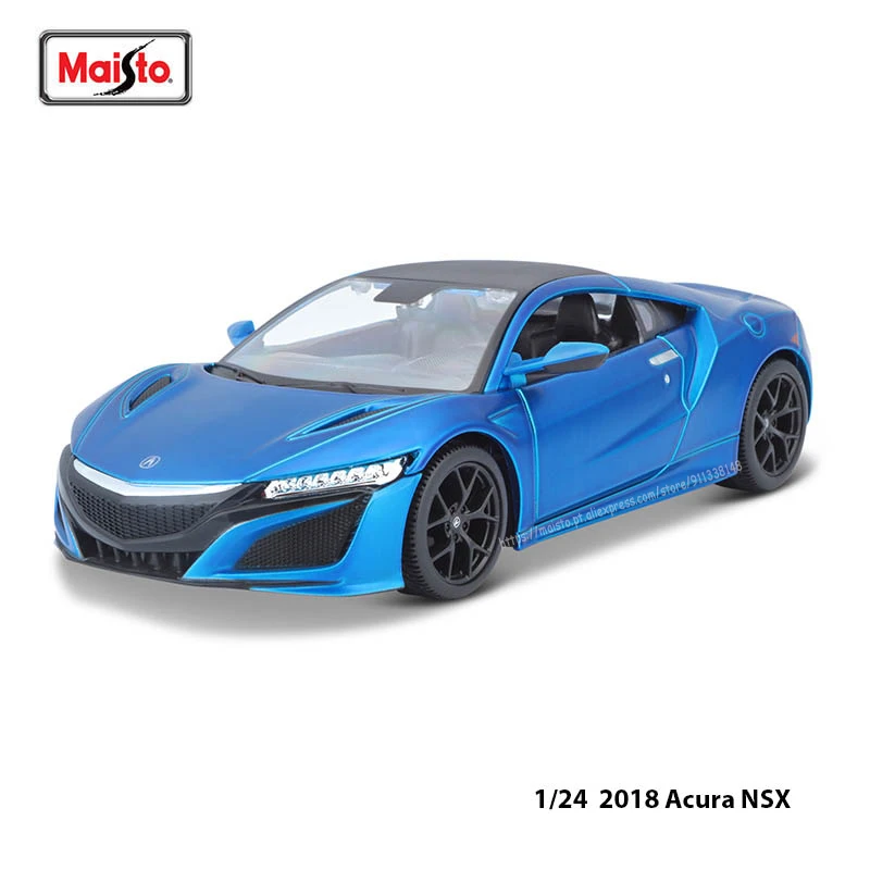 

Maisto 1:24 2018 Acura NSX Car Static Die Casting Car Collectible Model Car Toy Gift Tide Play Luxury sports car