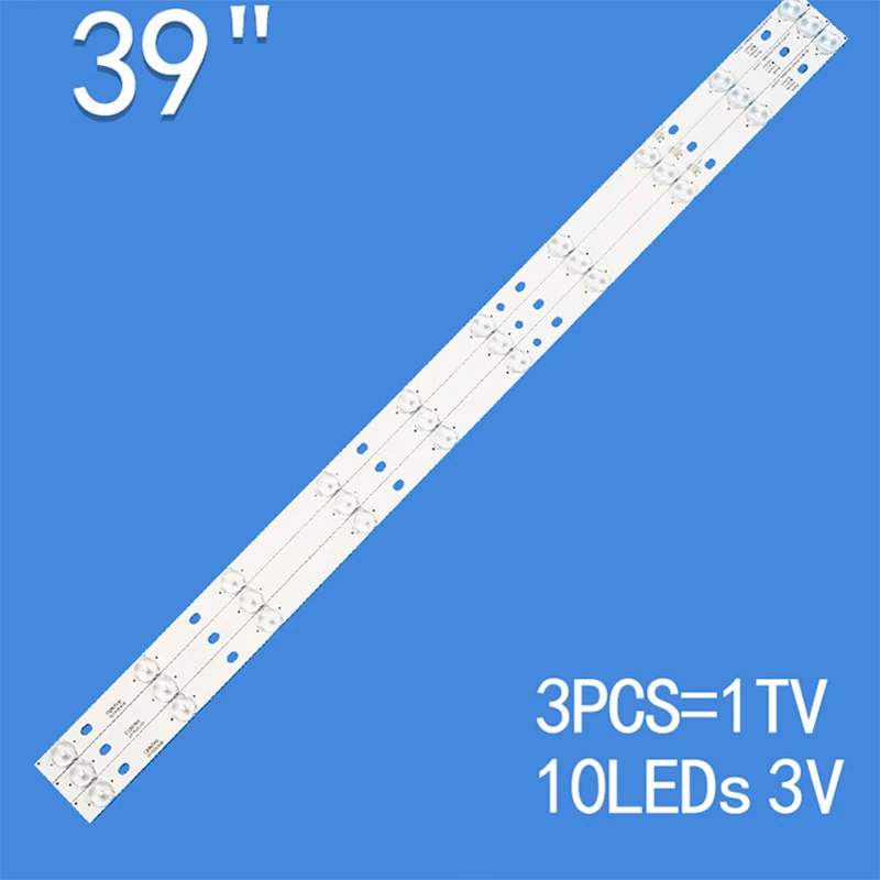 3pcs/set LED Backlight Strip JS-LB-D-JP3920-052DBAD 50424 For LED39C310A TV  LCD Aluminum Plate Hard Light Bar Accessories 3pcs set tv led backlight strip jl d40071330 002as m v02 lb c400u17 e5f s g71 jf for 40 inch tv bar light accessories