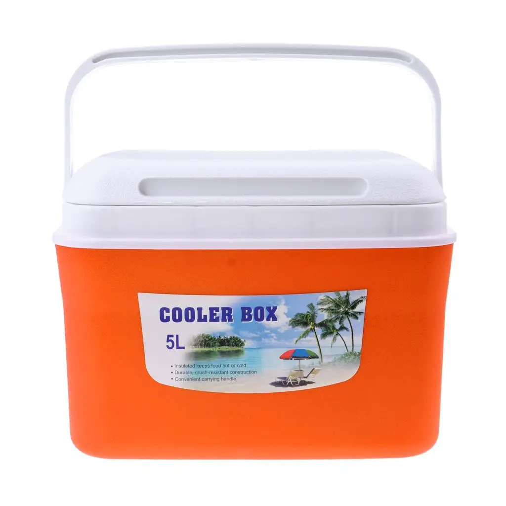 Camping Outdoor Picnic Drinks Food Cooler Box Ice Bucket with Handle 5L/13L