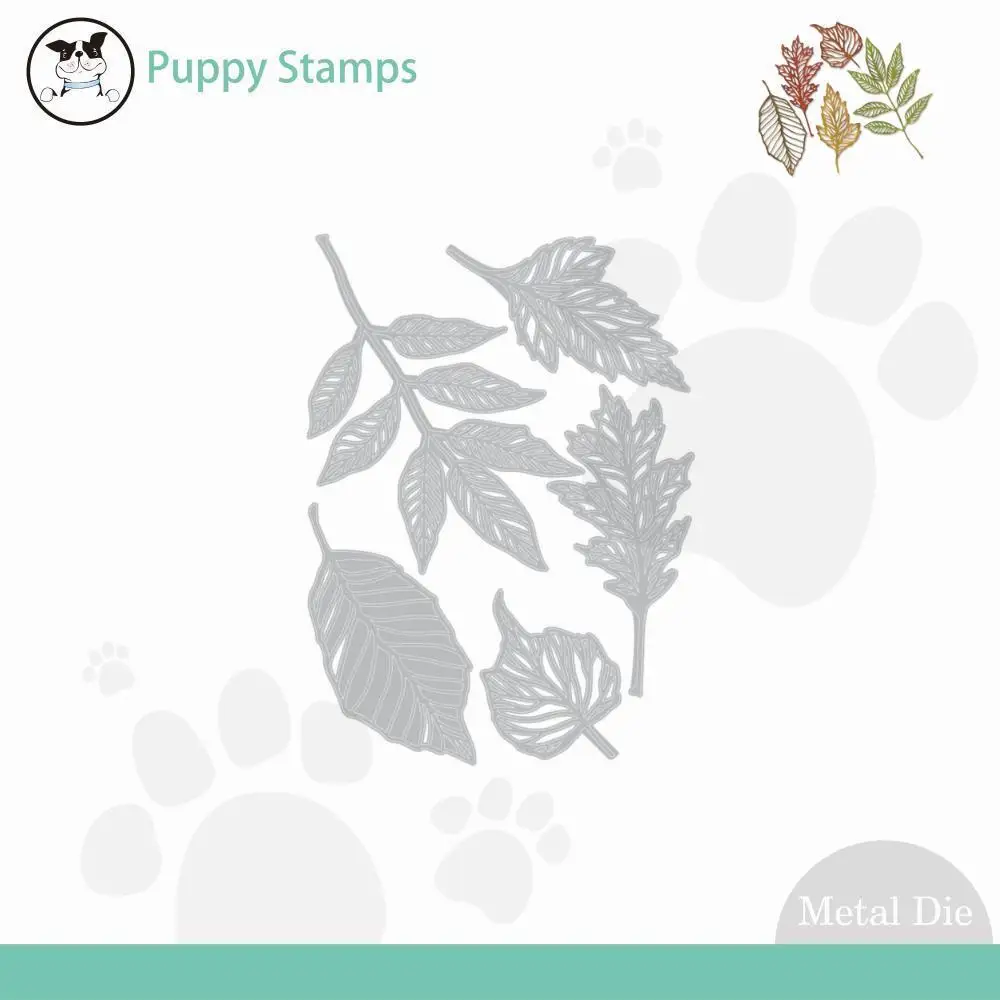

2024 Spring Leaves Metal Cutting Dies For DIY Scrapbooking Photo Album Craft Decorat Paper Card Template Handcraft Gift Card