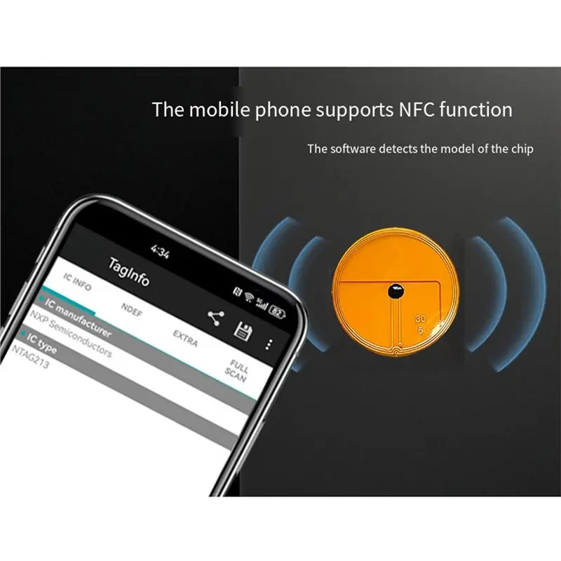 [LXYA68Z] 미니 RFID 스티커 10개 13.56Mhz 마이크로 NTAG213 칩 ISO-14443A FPC 전자 태그 Mhz