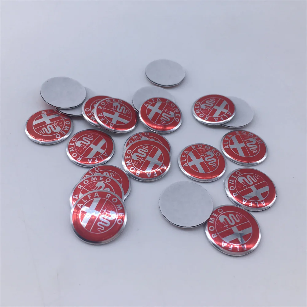 Alfa Romeo Car Key Emblem Sticker Set - 15 Color Options, Multiple Sizes