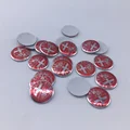 14mm red silver