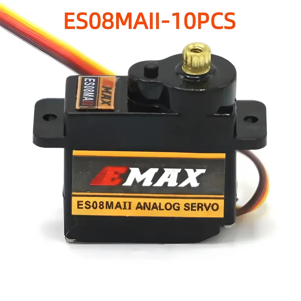 EMAX ES08MA ES08MAII 12g Mini Metal Gear Analog Servo for Rc Hobbies Car Boat Helicopter Airplane Rc Robot image 4