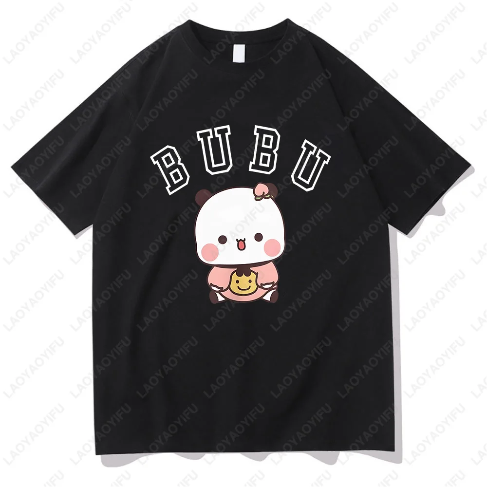 Kawaii Panda Bear Graphic Cotton T-Shirts – Cute Cartoon Summer Tees