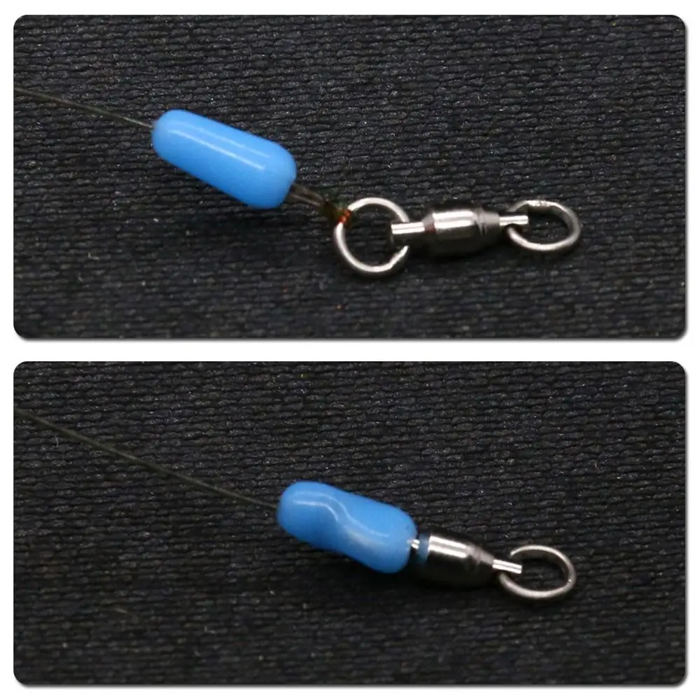 100pcs Anti-winding Carp Fishing Bean For Big Object Fish Float Stopper Line Bean Bobber Rig Fishing Accessories fishing tackle fishing float fishing floats fishing bobber fishing buoy